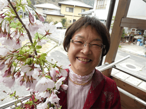 桜の花と広島の母丹花咲多子